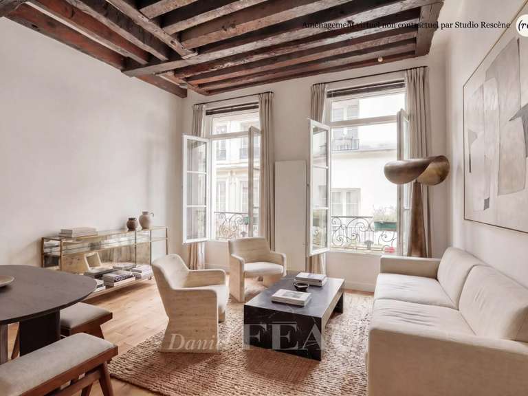 Appartement Paris 3e - 1 chambre - 43m²