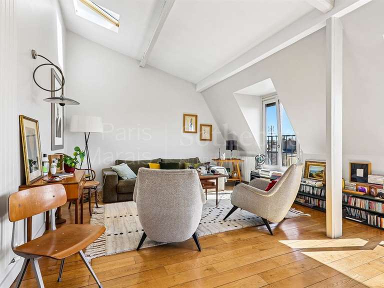 Appartement Paris 3e - 1 chambre - 65m²