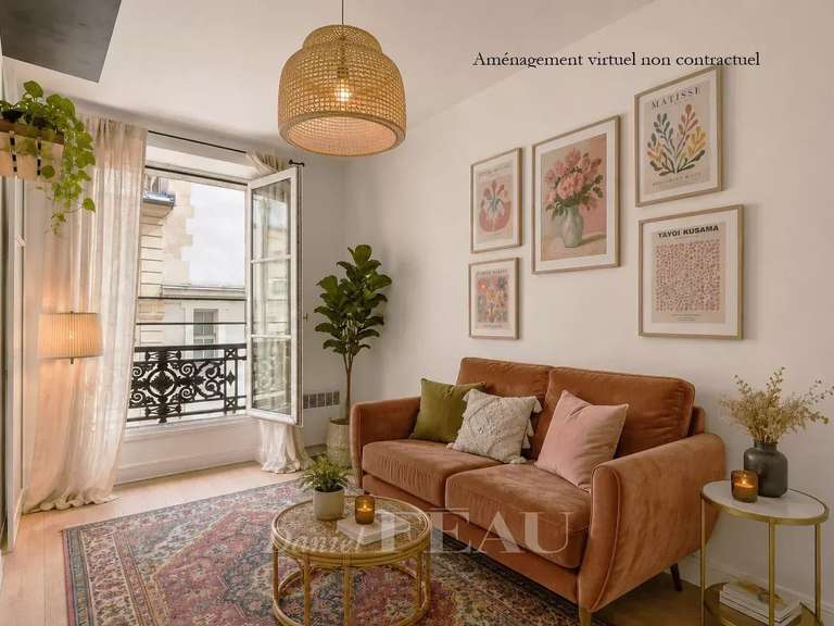 Appartement Paris 3e - 1 chambre - 29m²