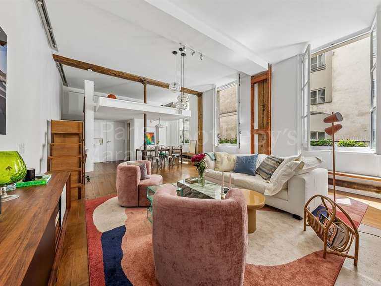 Appartement Paris 3e - 2 chambres - 100m²