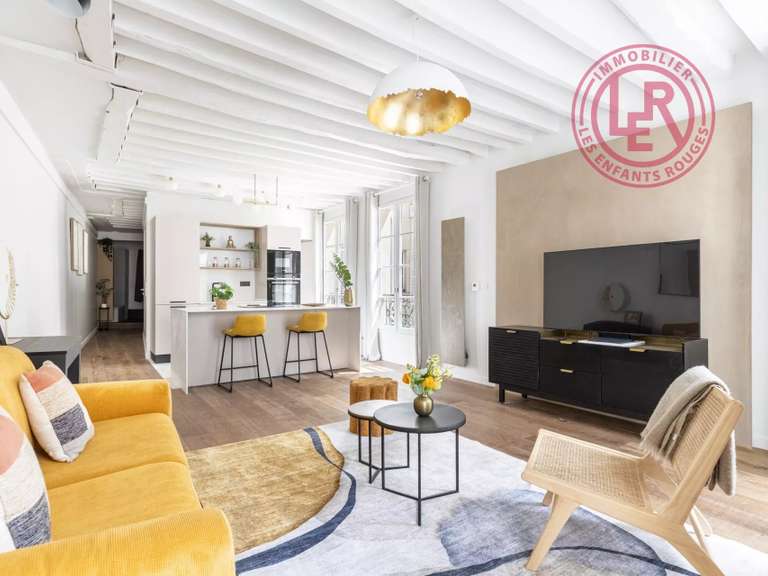 Appartement Paris 3e - 1 chambre - 58m²