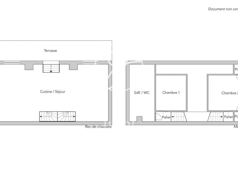 Appartement Paris 3e - 2 chambres - 49m²