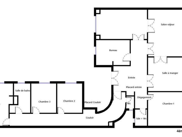 Appartement Paris 3e - 3 chambres
