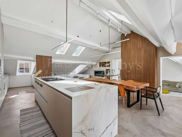 Appartement Paris 3e - 5 chambres - 283m²