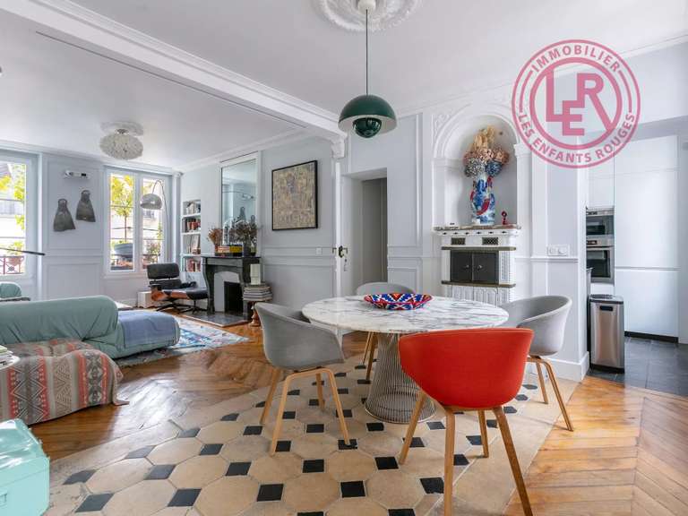 Appartement Paris 3e - 3 chambres - 88m²