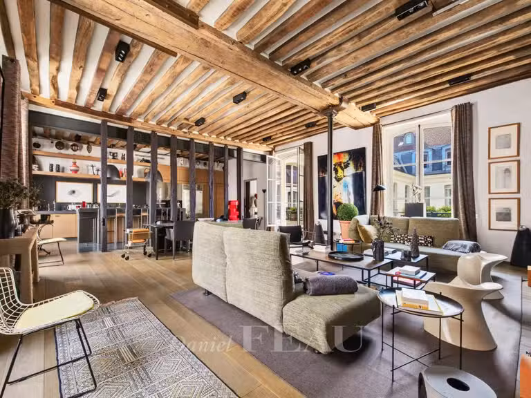 Appartement Paris 3e - 2 chambres - 191m²