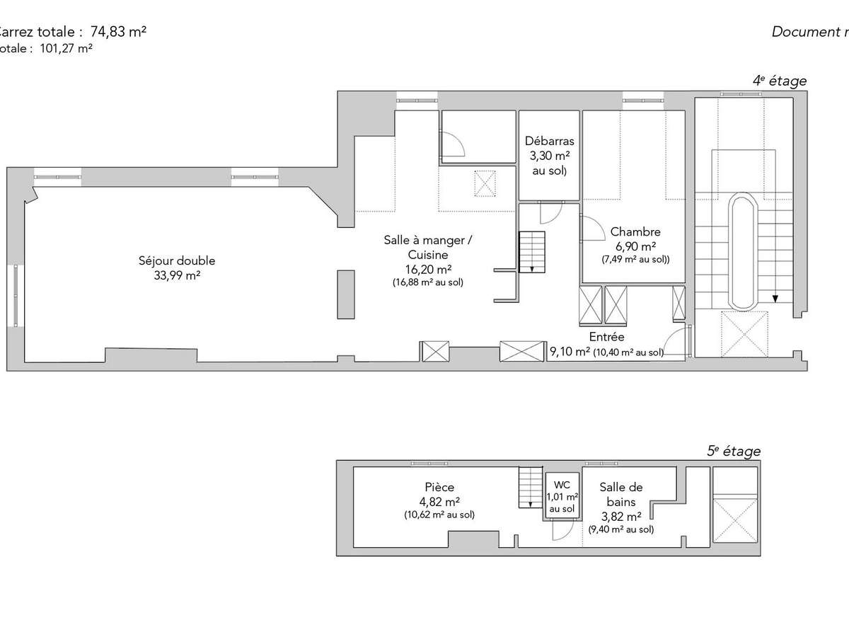 Appartement Paris 3e