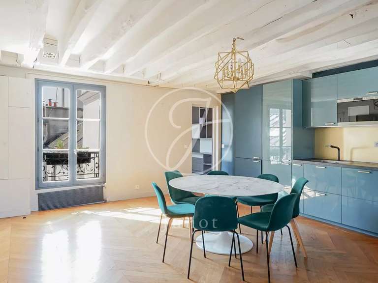 Appartement Paris 4e - 1 chambre - 71m²