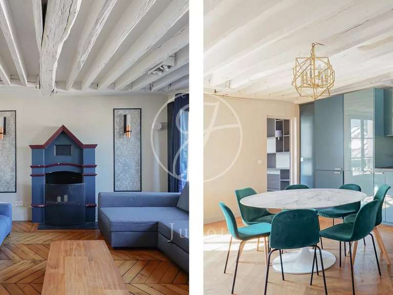 Appartement Paris 4e - 1 chambre - 71m²