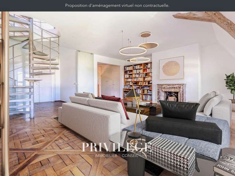 Appartement Paris 4e - 3 chambres - 163m²