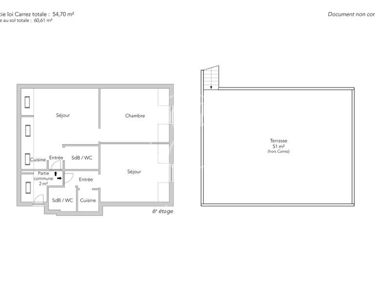 Apartment Paris 4e - 1 bedroom - 59m²