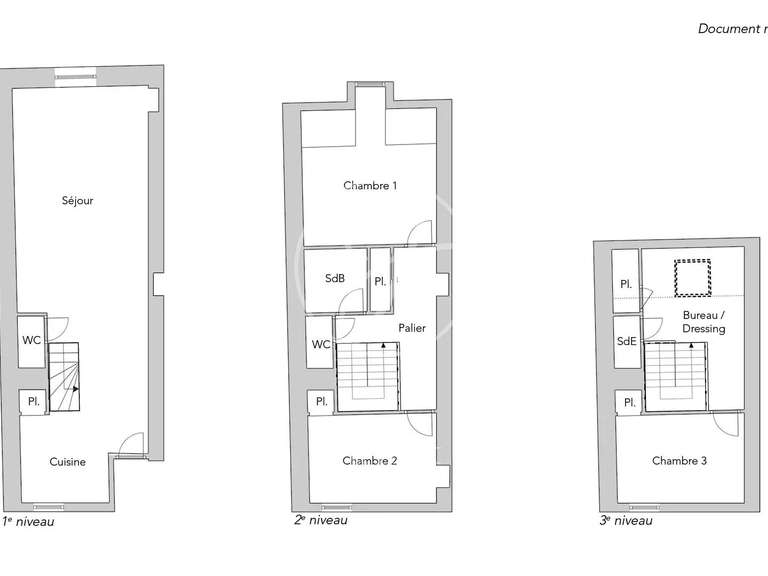 Appartement Paris 4e - 3 chambres - 92m²