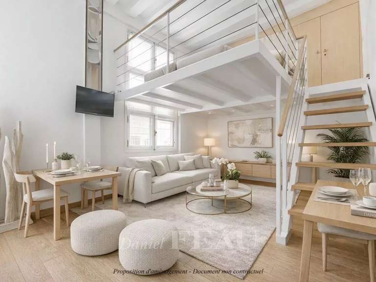 Appartement Paris 4e - 1 chambre - 30m²