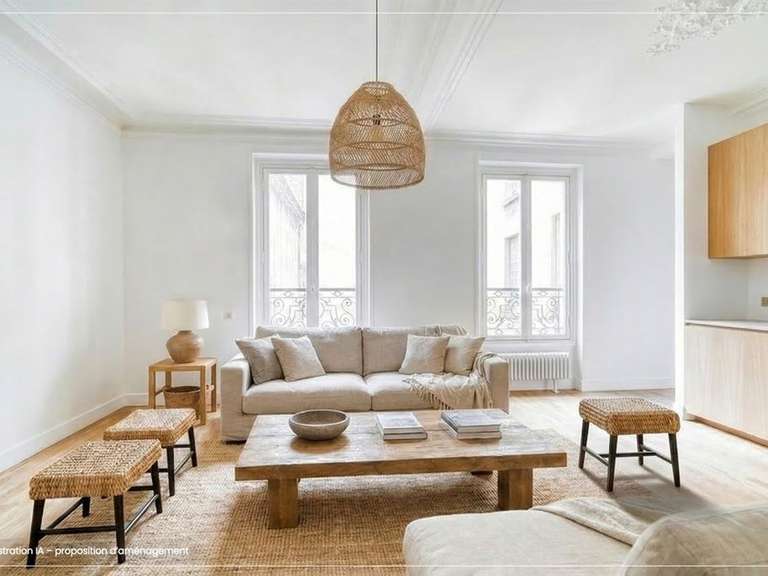 Appartement Paris 4e - 1 chambre - 60m²
