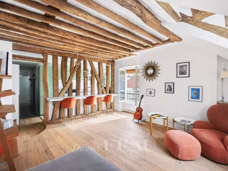 Appartement Paris 4e - 1 chambre - 43m²