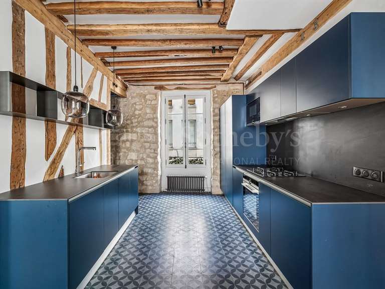 Appartement Paris 4e - 2 chambres - 78m²