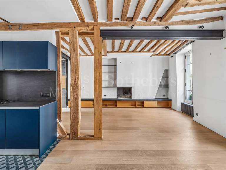 Appartement Paris 4e - 2 chambres - 78m²