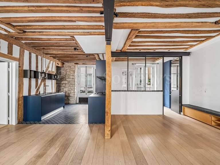 Appartement Paris 4e - 2 chambres - 78m²