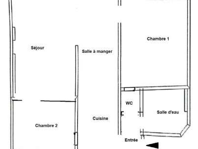 Appartement Paris 4e - 2 chambres - 78m²