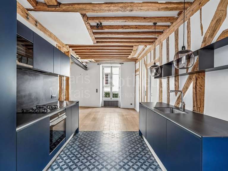 Appartement Paris 4e - 2 chambres - 78m²