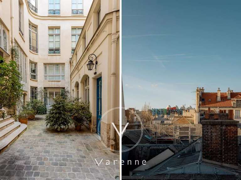 Appartement Paris 4e - 3 chambres - 124m²