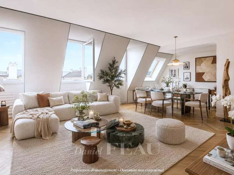 Appartement Paris 4e - 3 chambres - 109m²