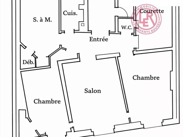 Appartement Paris 4e - 2 chambres - 72m²