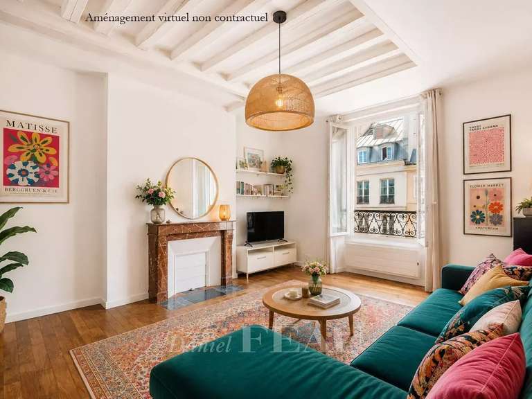 Appartement Paris 4e - 1 chambre - 39m²