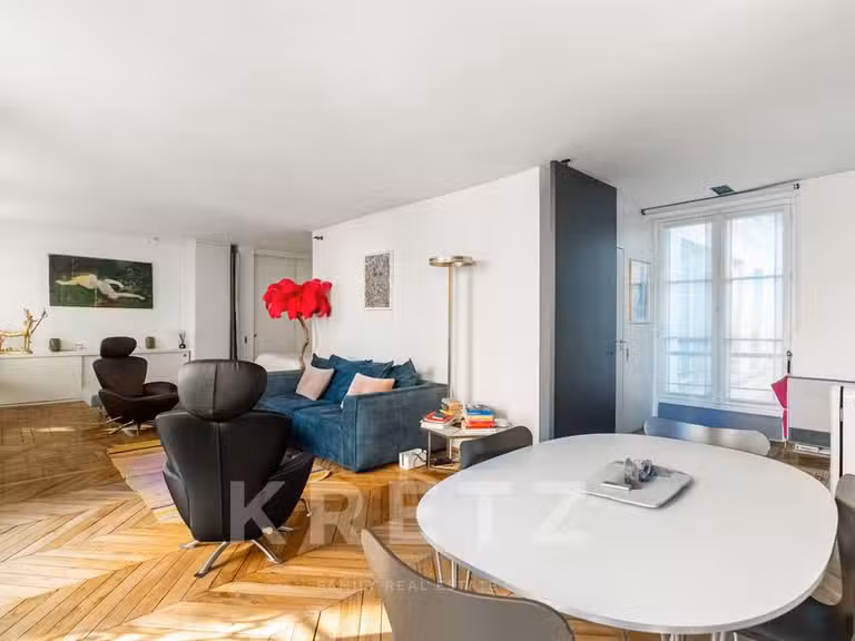 Appartement Paris 4e - 1 chambre - 80m²