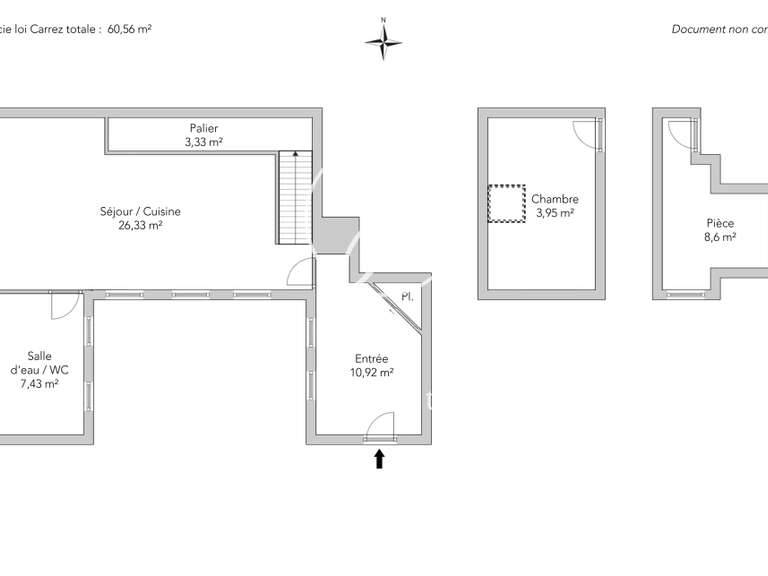 Appartement Paris 4e - 2 chambres - 72m²