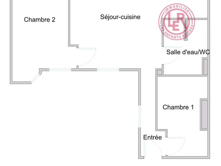 Appartement Paris 4e - 2 chambres - 49m²