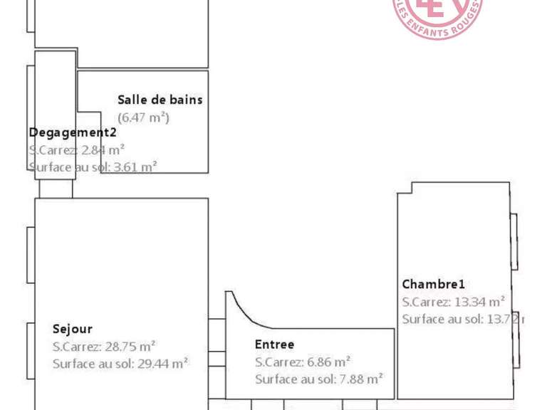 Appartement Paris 4e - 2 chambres - 91m²