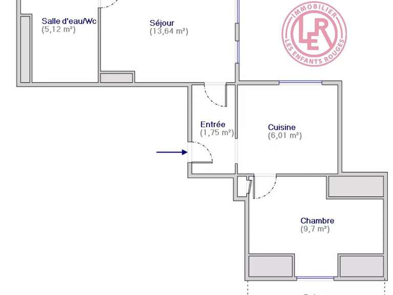 Apartment Paris 4e - 1 bedroom - 40m²