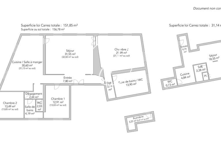 Appartement Paris 5e - 4 chambres - 188m²