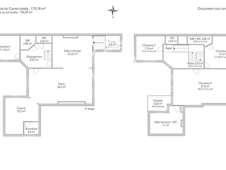Appartement Paris 5e - 4 chambres - 190m²