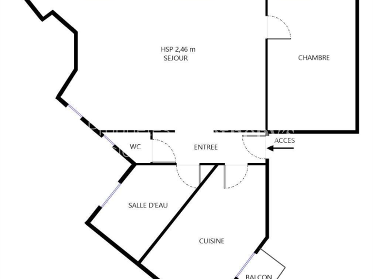Appartement Paris 6e - 1 chambre - 50m²