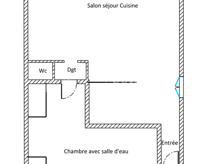Appartement Paris 6e - 1 chambre - 61m²