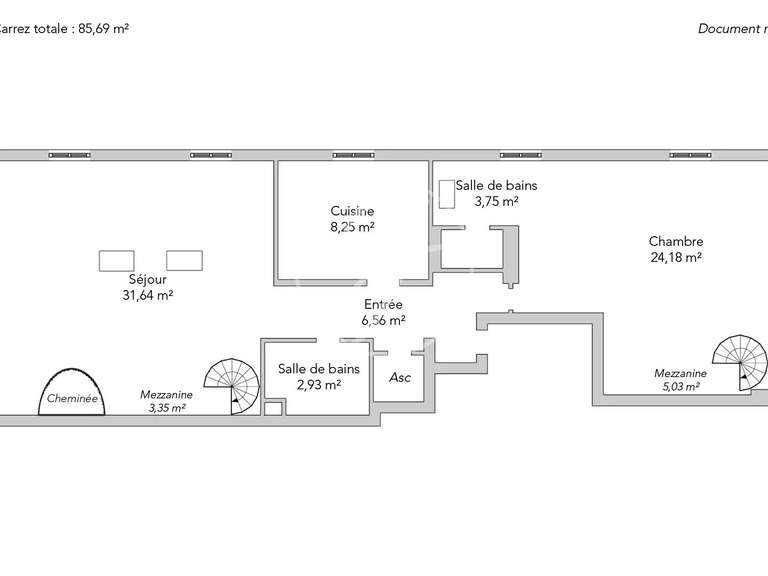 Apartment Paris 6e - 1 bedroom - 85m²