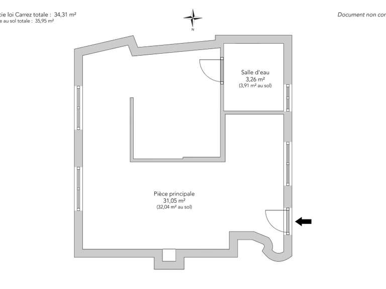 Appartement Paris 6e - 1 chambre - 35m²