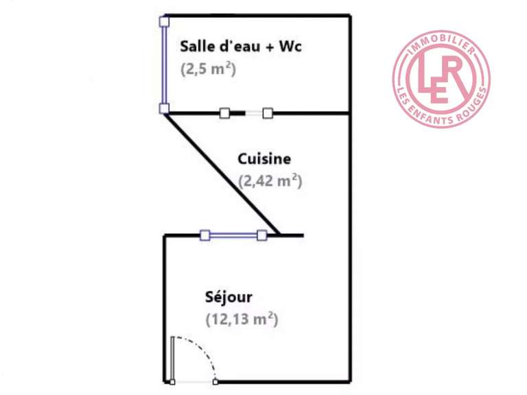 Appartement Paris 6e - 17m²