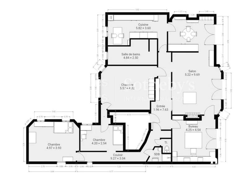 Apartment Paris 6e - 4 bedrooms - 166m²