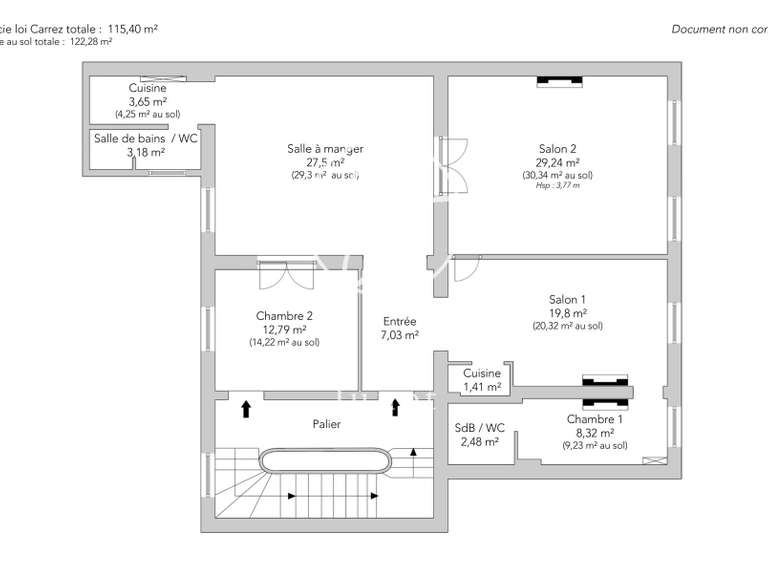 Appartement Paris 6e - 2 chambres - 122m²