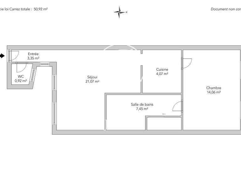 Appartement Paris 6e - 1 chambre - 50m²