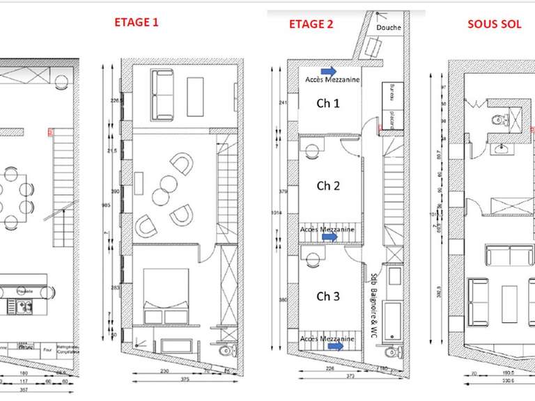 Maison Paris - 4 chambres - 106m²