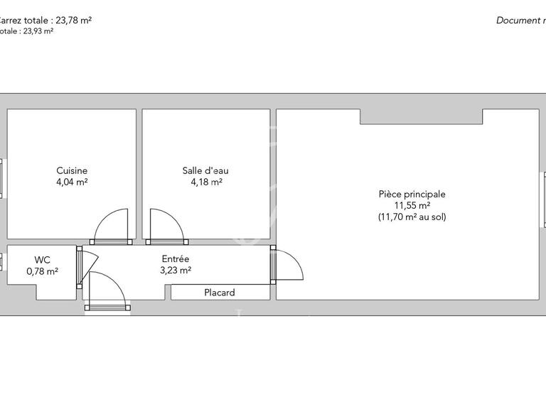Appartement Paris 7e - 23m²