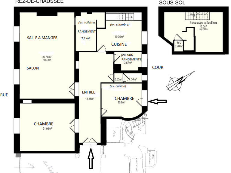 Appartement Paris 7e - 2 chambres - 129m²