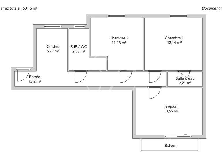 Appartement Paris 7e - 2 chambres - 60m²