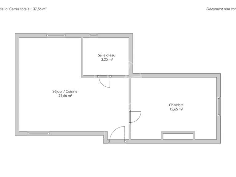 Appartement Paris 7e - 1 chambre - 37m²