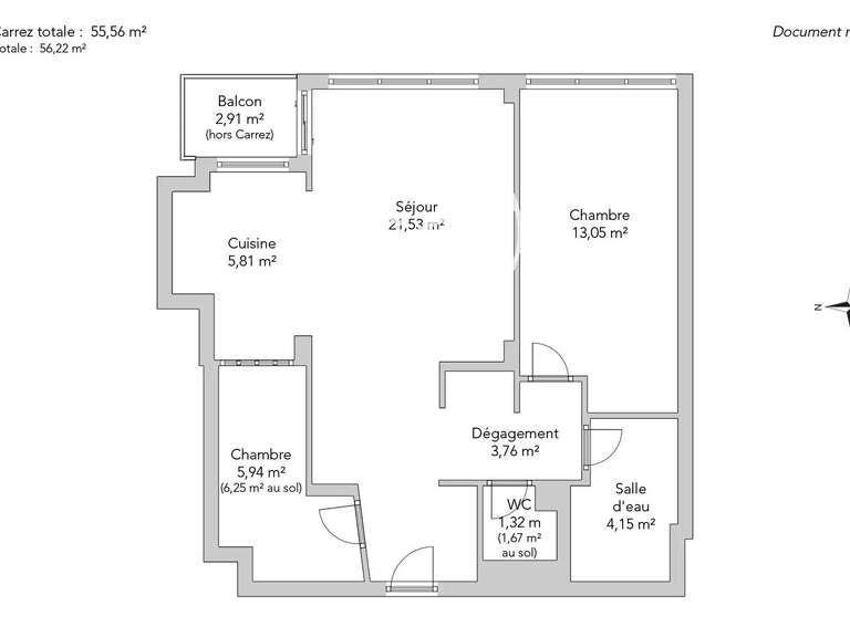 Apartment Paris 7e - 2 bedrooms - 56m²