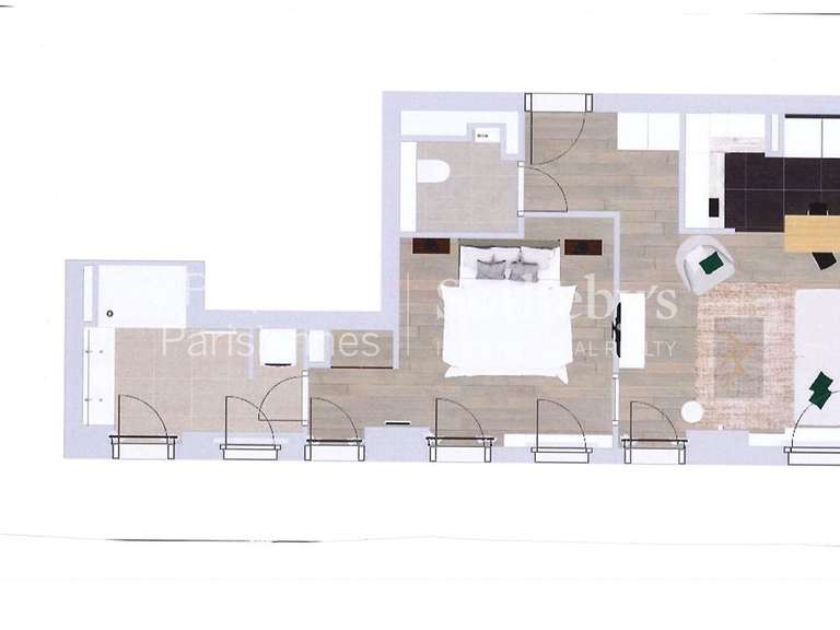 Appartement Paris 7e - 1 chambre - 48m²